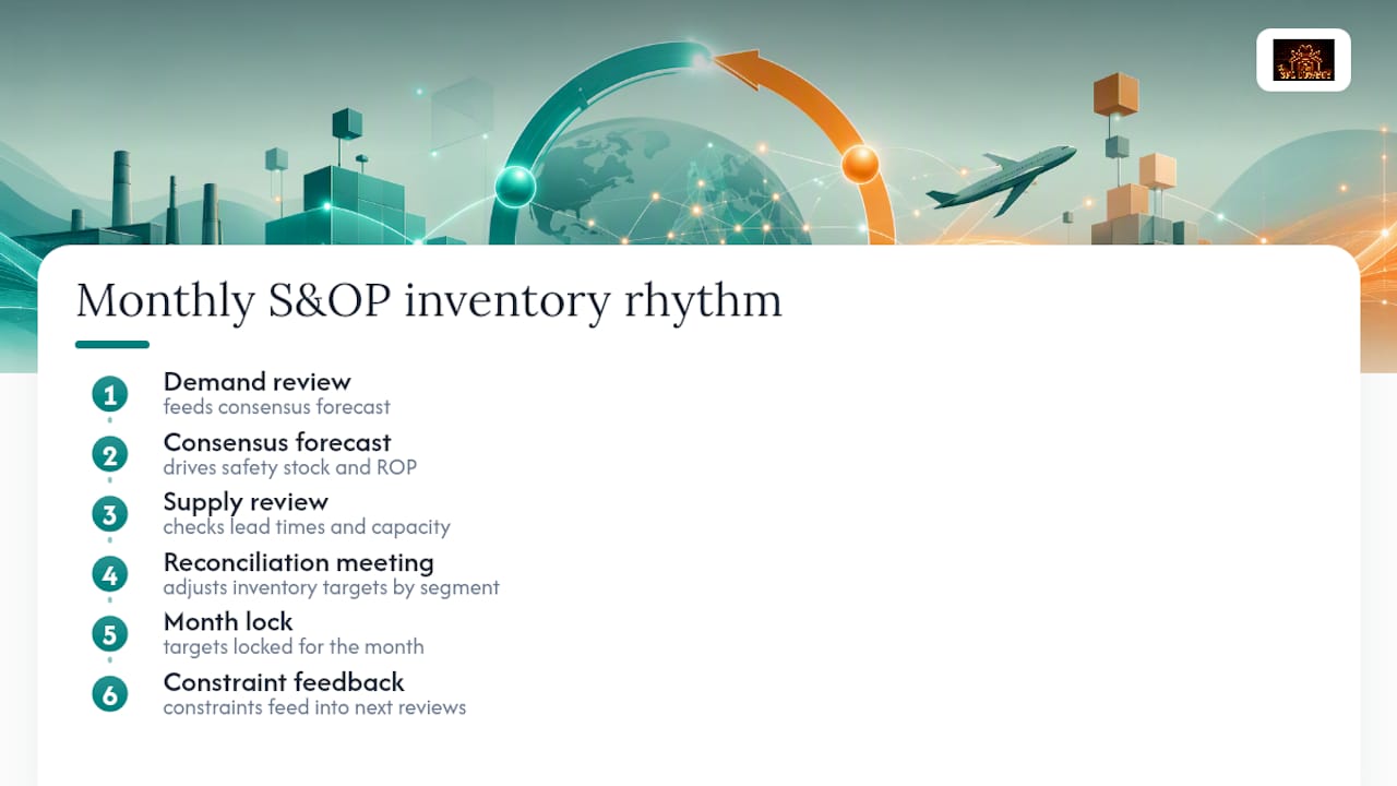 Monthly SOP inventory review cycle