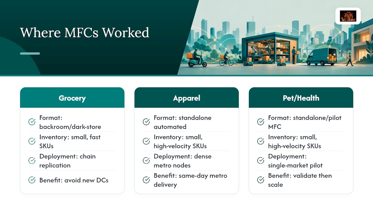 Where Have Micro Fulfillment Centers Actually Worked? — overview diagram