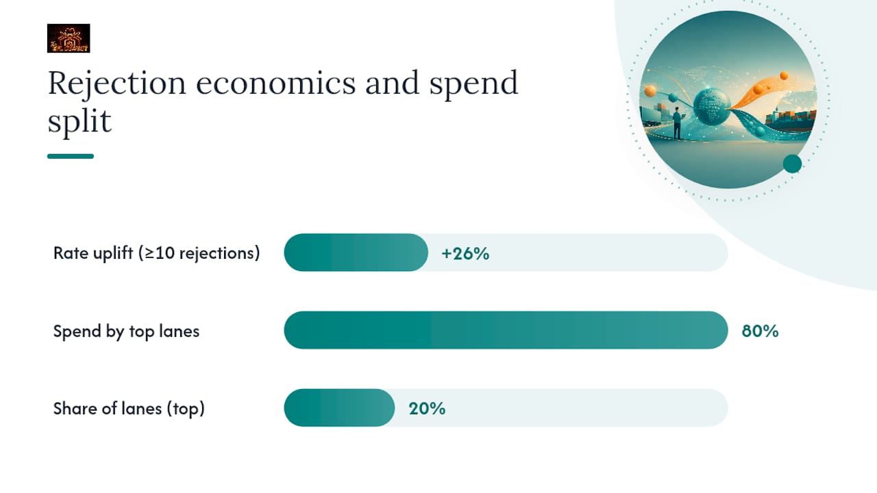 Tender rejection threshold and lane spend distribution