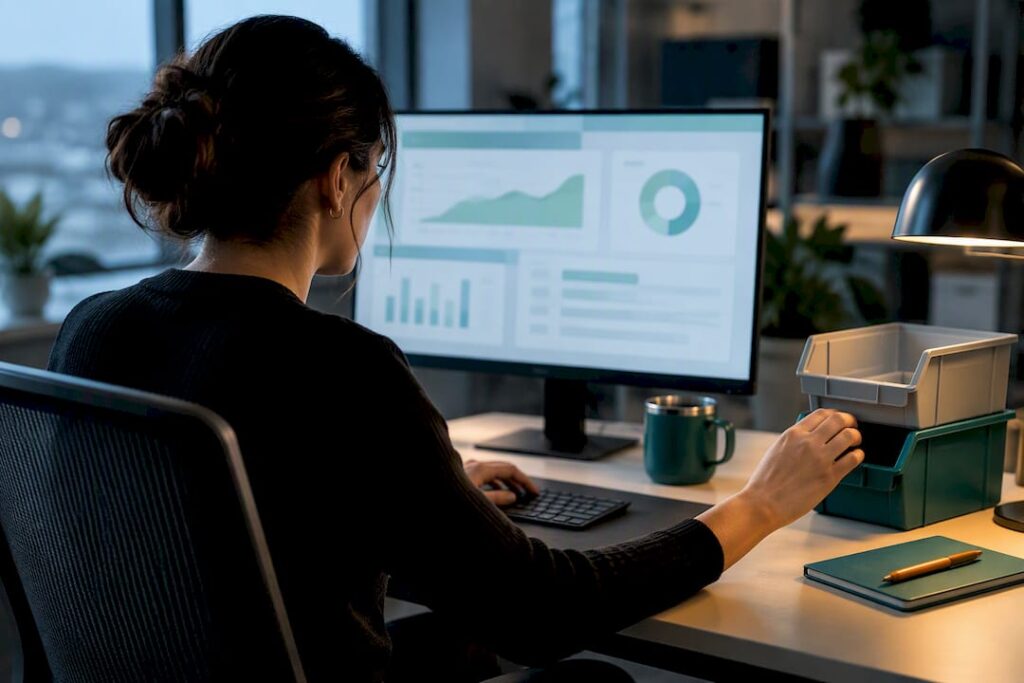 Planner reviewing AI replenishment recommendations