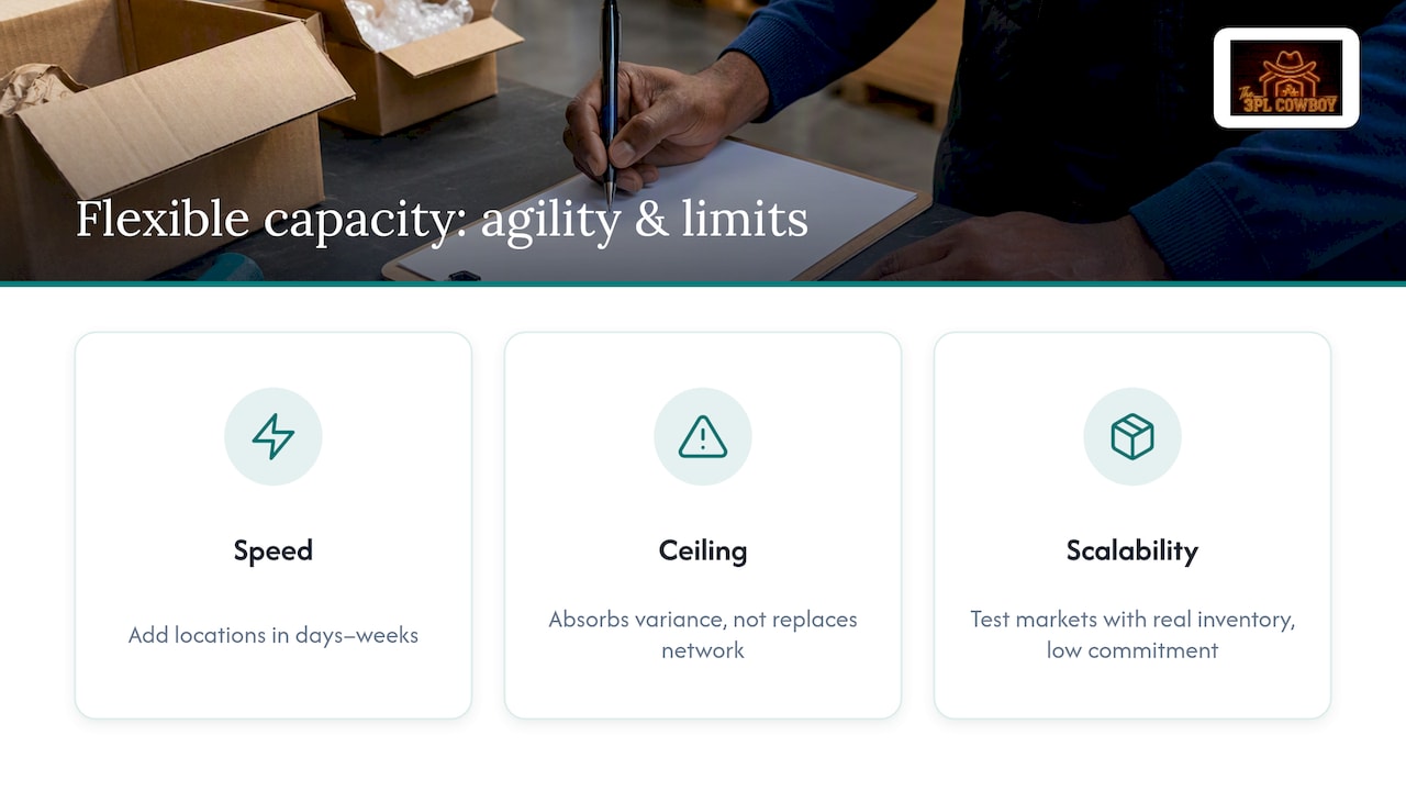 What flexible capacity does for agility and scalability — overview diagram