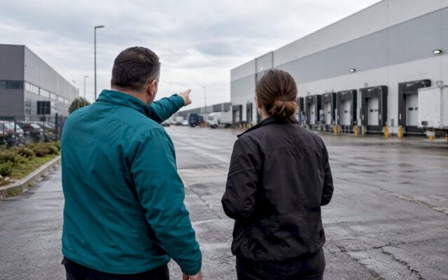 Decision makers compare candidate distribution center sites