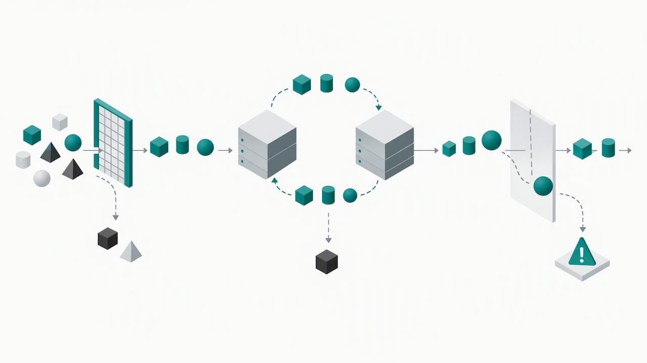 Three stages of supply chain data checks
